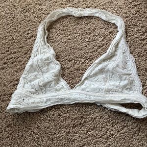 white bralette